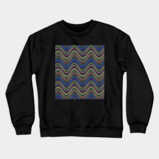Striped Wave Pattern Crewneck Sweatshirt